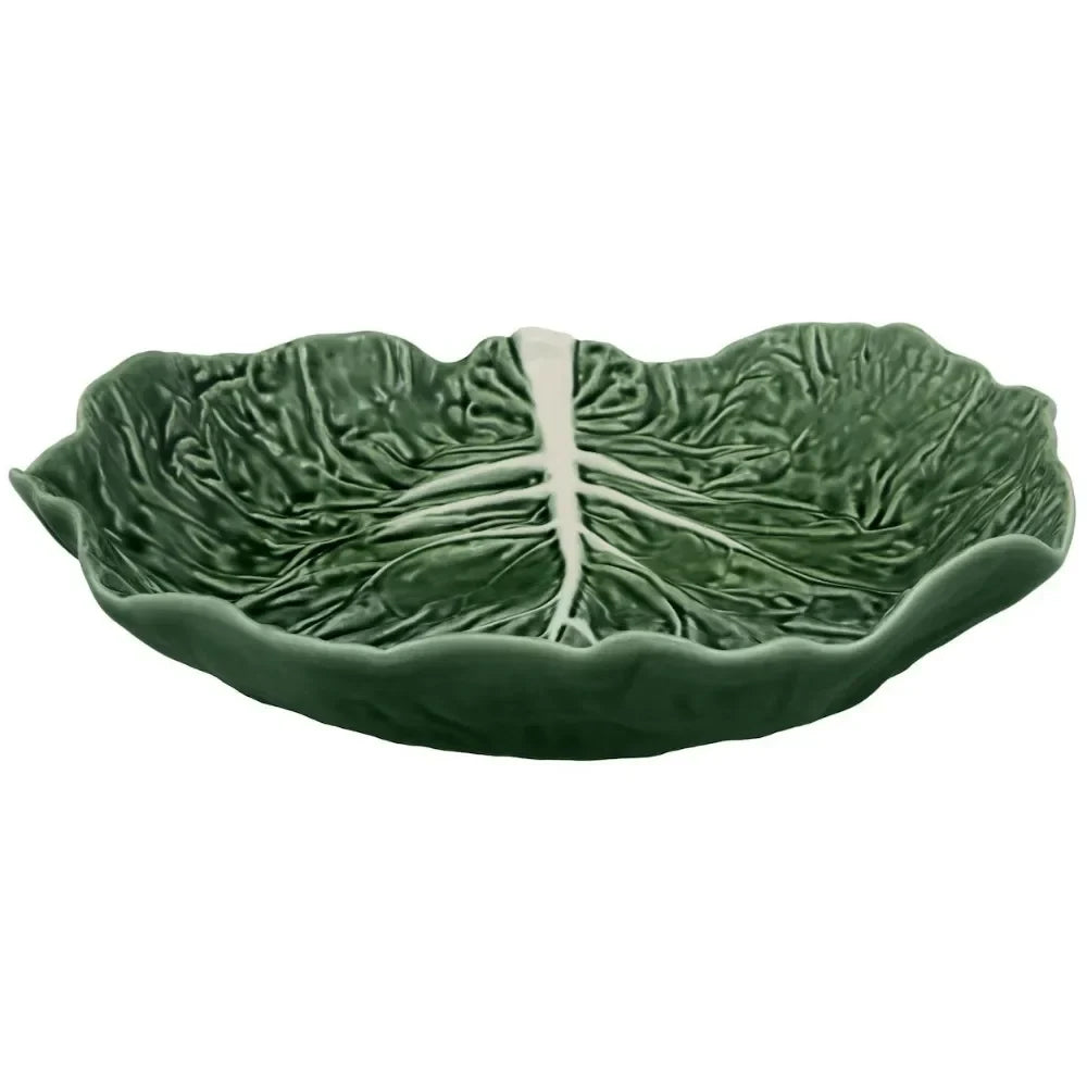 Cabbage Earthenware Salad Bowl in Green - The Mayfair Hall