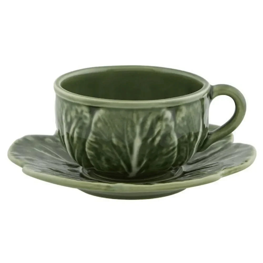 Cabbage Earthenware Dinnerware Set in Green (5 pieces) - The Mayfair Hall