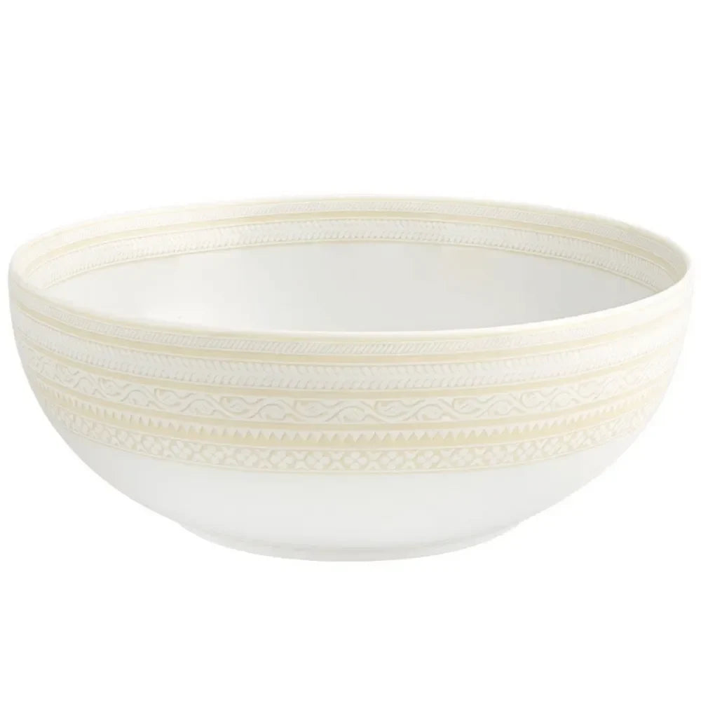 Ivory Porcelain Large Salad Bowl - The Mayfair Hall