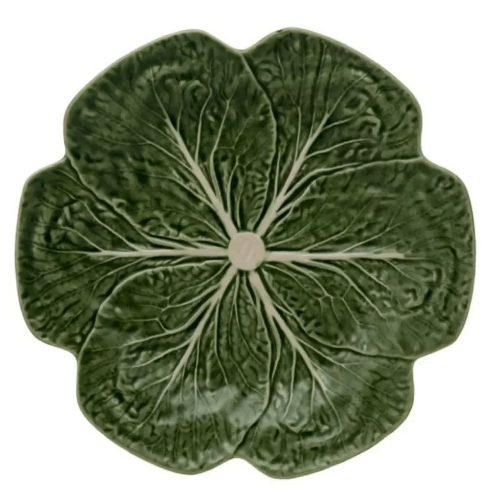 Cabbage Earthenware Dinner Plate in Green (Set of 4) - The Mayfair Hall