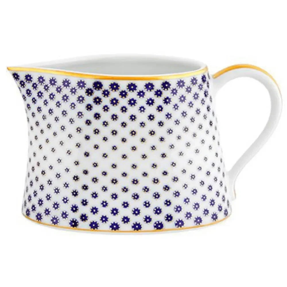 Constellation d'Or Milk Jug in White and Blue - The Mayfair Hall
