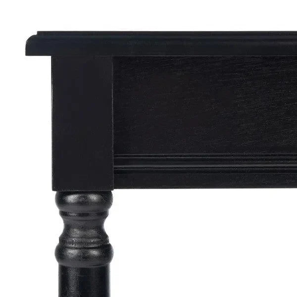 Tinsley Wood Accent Table in Black - The Mayfair Hall