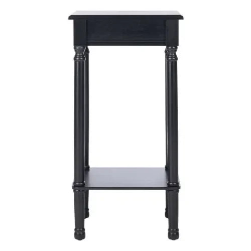 Tinsley Wood Accent Table in Black - The Mayfair Hall