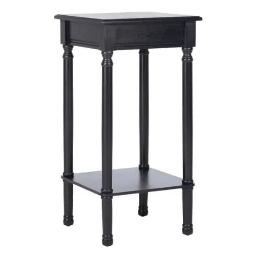 Tinsley Wood Accent Table in Black - The Mayfair Hall