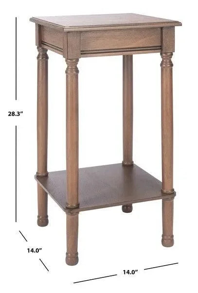 Tinsley Wood Accent Table in Brown - The Mayfair Hall