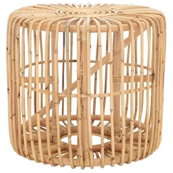 Jabez Rattan Accent Table in Natural - The Mayfair Hall
