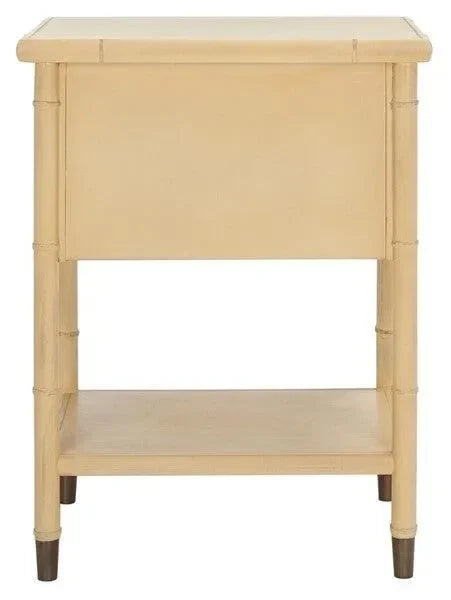 Ahab Bayur Wood Accent Table in Light Blonde - The Mayfair Hall