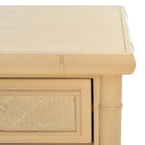 Ahab Bayur Wood Accent Table in Light Blonde - The Mayfair Hall
