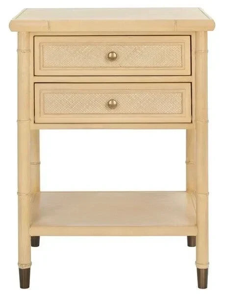 Ahab Bayur Wood Accent Table in Light Blonde - The Mayfair Hall