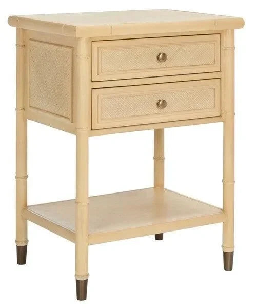 Ahab Bayur Wood Accent Table in Light Blonde - The Mayfair Hall