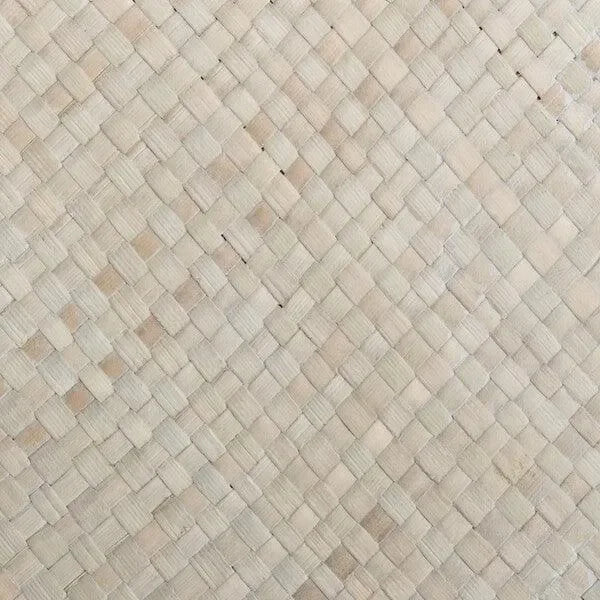 Ahab Bayur Wood Accent Table in White - The Mayfair Hall