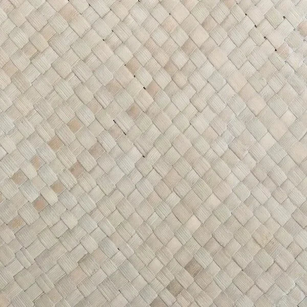 Ahab Bayur Wood Accent Table in White - The Mayfair Hall