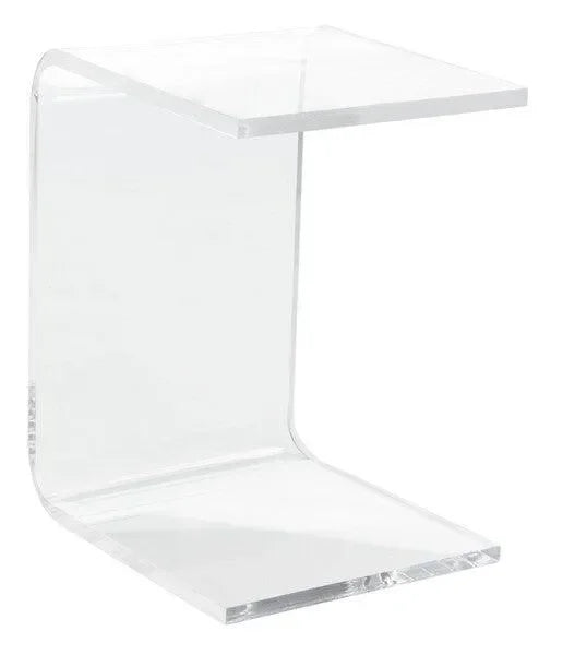 Upton Acrylic Side Table in Clear - The Mayfair Hall