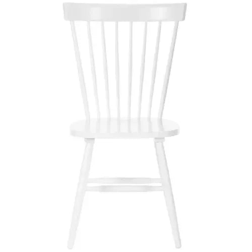 Parker Spindle Dining Chair in White (Set of 2) - The Mayfair Hall
