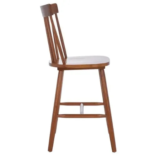 Providence Rubberwood Counter Stool in Walnut (Set of 2) - The Mayfair Hall