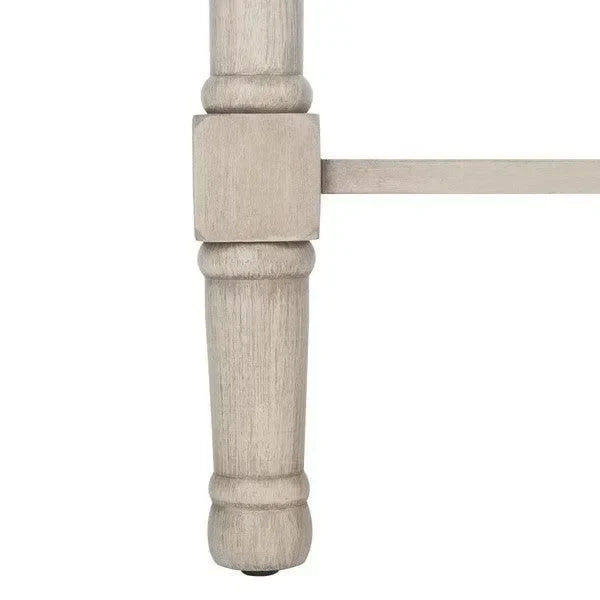 Haines Wood Console Table in Greige with 2 Drawers - The Mayfair Hall