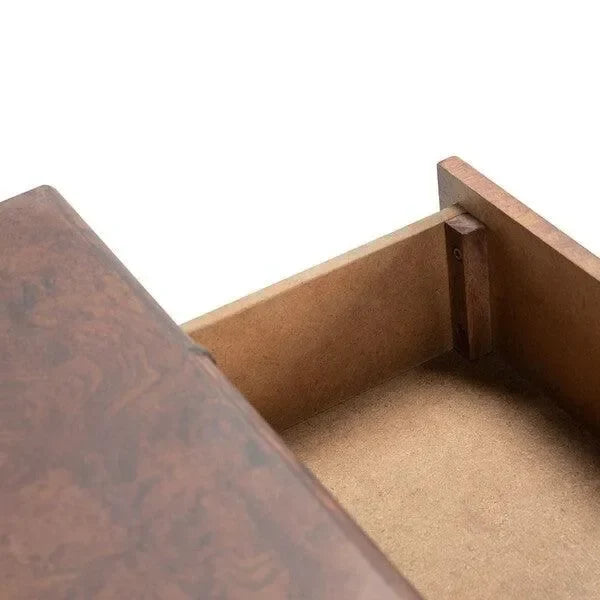 Safavieh Tudor Brown-Gold Chinoiserie Bamboo Console Table