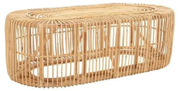 Jabez Rattan Coffee Table in Natural - The Mayfair Hall