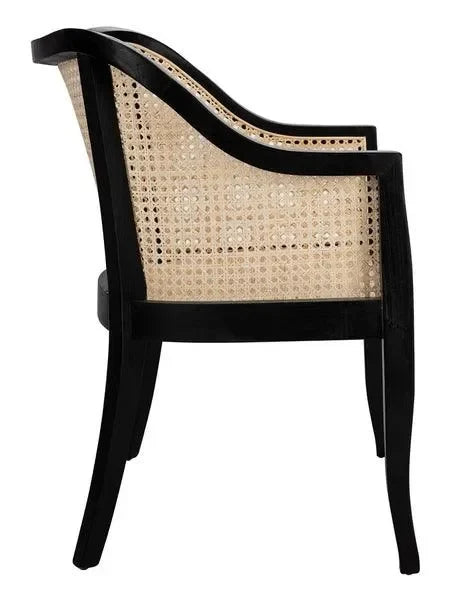 Safavieh Maika Cane Black Exquisite Dining Chair