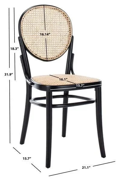 Safavieh Sonia Cane Black Dining Chair (Set of 2)