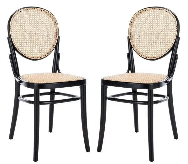 Safavieh Sonia Cane Black Dining Chair (Set of 2)