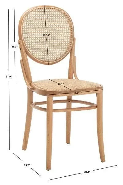 Sonia Cane Dining Chair in Natural with Oval Back - The Mayfair Hall