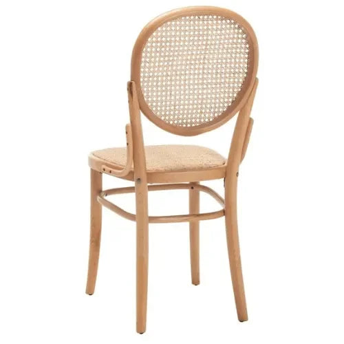 Sonia Cane Dining Chair in Natural with Oval Back - The Mayfair Hall