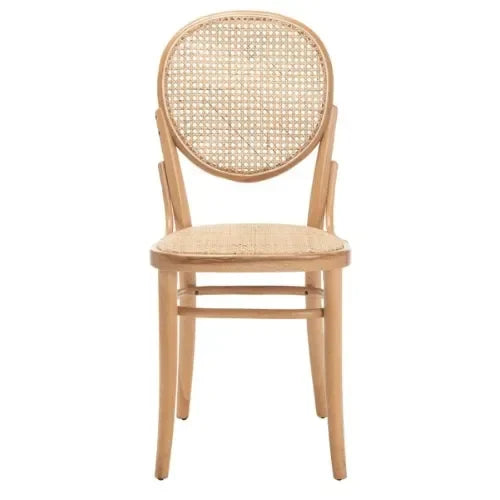 Sonia Cane Dining Chair in Natural with Oval Back - The Mayfair Hall