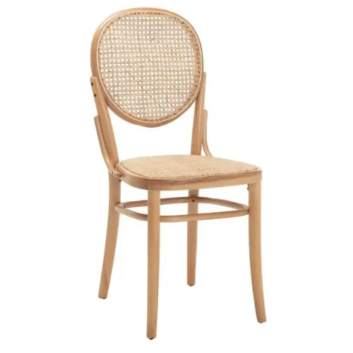 Sonia Cane Dining Chair in Natural with Oval Back - The Mayfair Hall