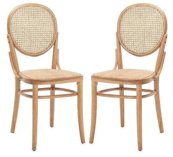 Sonia Cane Dining Chair in Natural with Oval Back - The Mayfair Hall