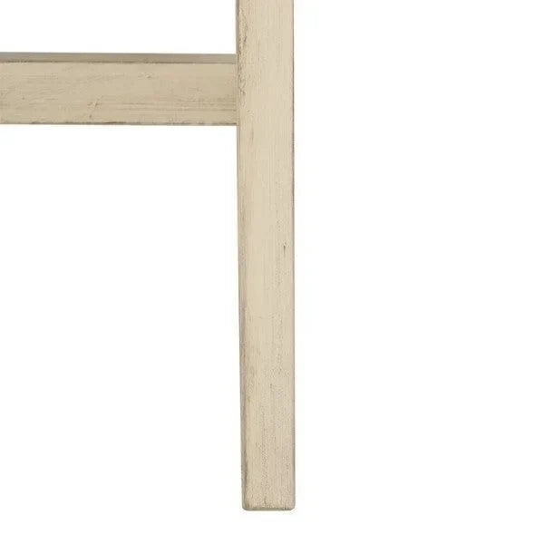 Esther Wood Desk in Antique White with 2 Drawers - The Mayfair Hall