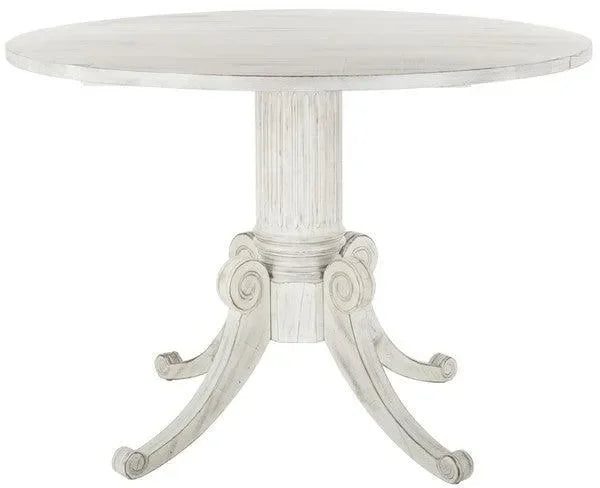 Forest Wood Dining Table in Antique White - The Mayfair Hall