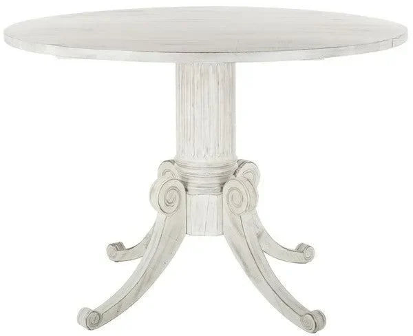 Forest Wood Dining Table in Antique White - The Mayfair Hall