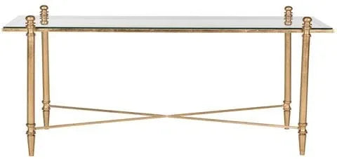 Safavieh Tait Antique Gold Traditional Coffee Table