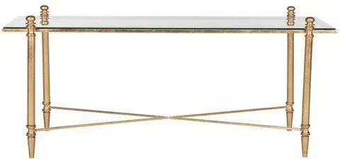 Safavieh Tait Antique Gold Traditional Coffee Table