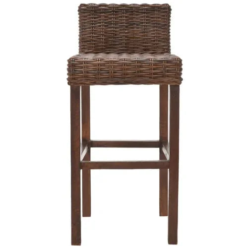 Cypress Rattan Bar Stool in Cappuccino - The Mayfair Hall