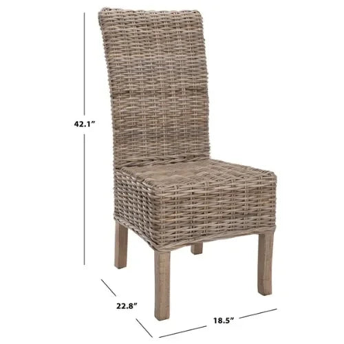 Quaker Rattan Dining Chair in Natural - The Mayfair Hall