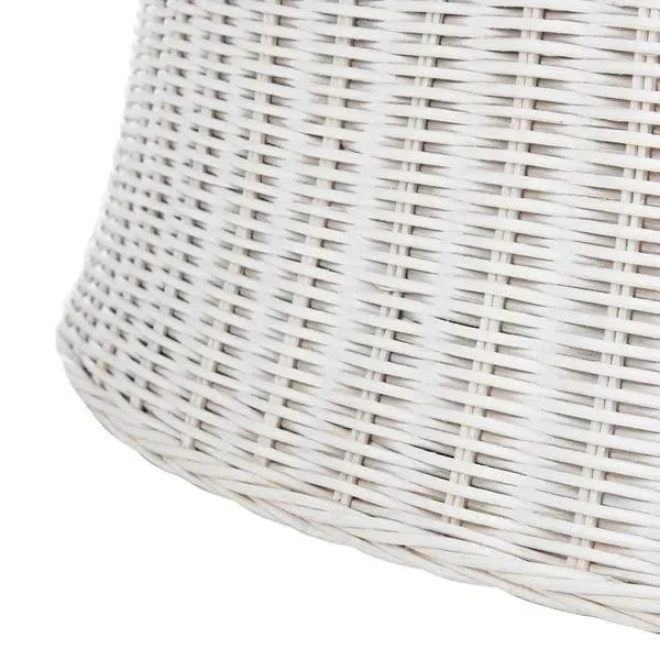 Ruxton Rattan Coffee Table in White - The Mayfair Hall