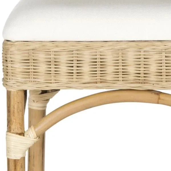 Fremont Rattan Bar Stool in Natural - The Mayfair Hall
