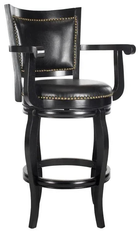 Safavieh Gitano Black Swivel Bar Stool