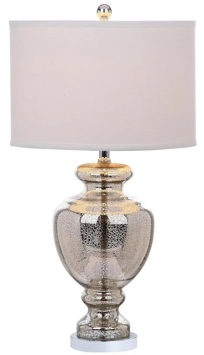 Morocco Mercury Glass Table Lamp in Silver (Set of 2) - The Mayfair Hall