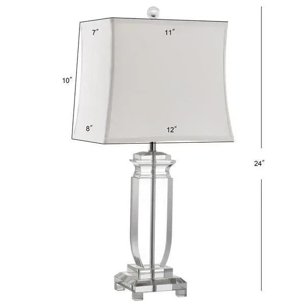Olympia Crystal Table Lamp in Off-white (Set of 2) - The Mayfair Hall