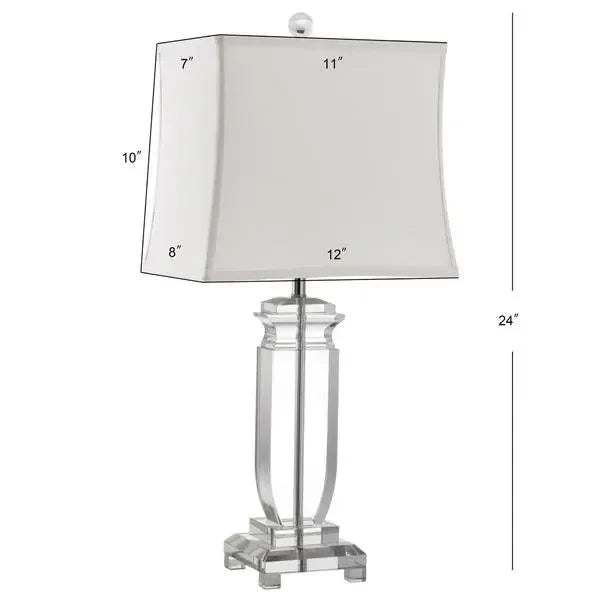 Olympia Crystal Table Lamp in Off-white (Set of 2) - The Mayfair Hall
