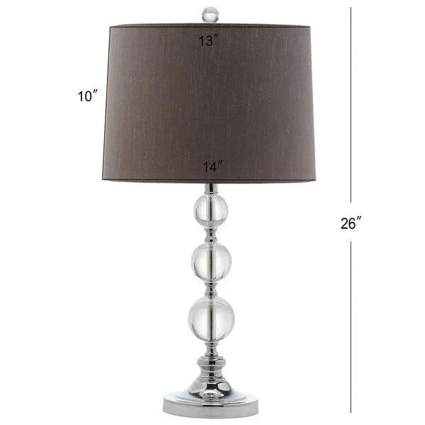 Keeva Crystal Ball Table Lamp in Gray (Set of 2) - The Mayfair Hall