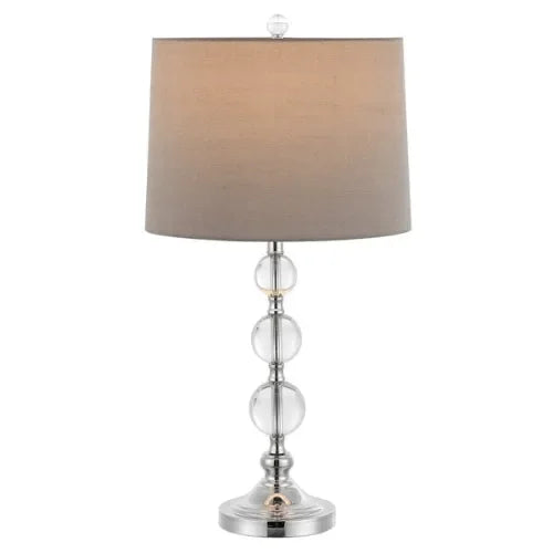Keeva Crystal Ball Table Lamp in Gray (Set of 2) - The Mayfair Hall