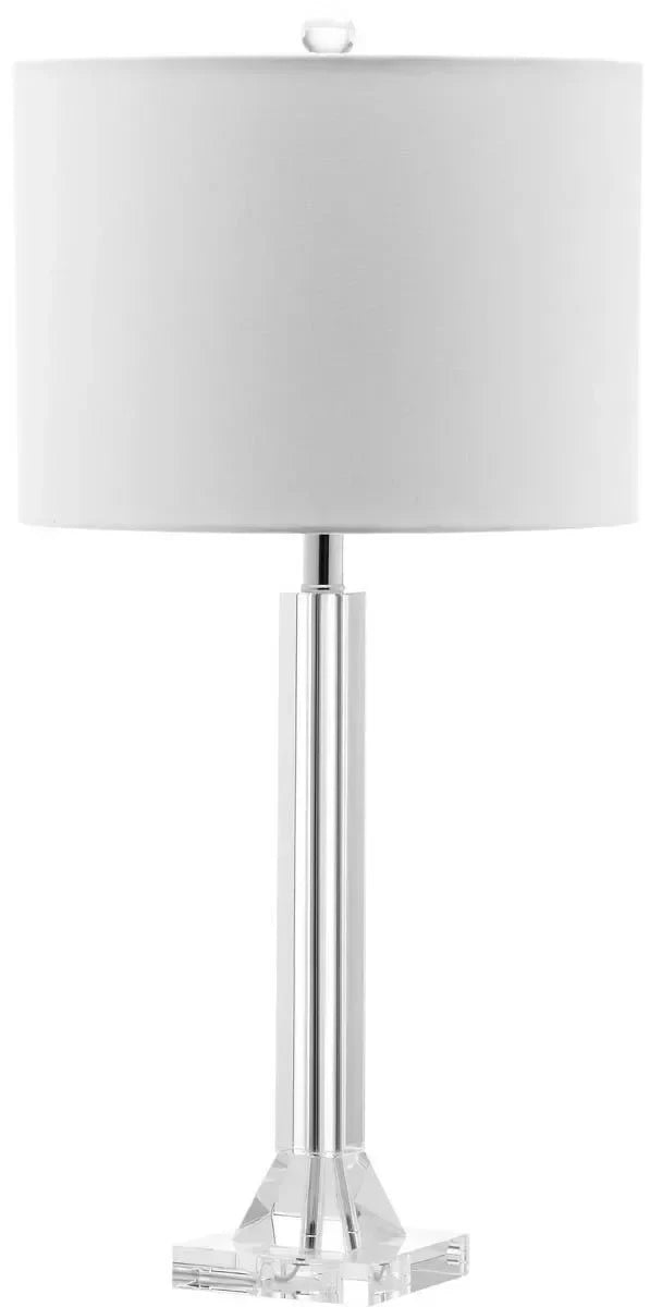 Tyrone Column Crystal Table Lamp in Cream (Set of 2) - The Mayfair Hall