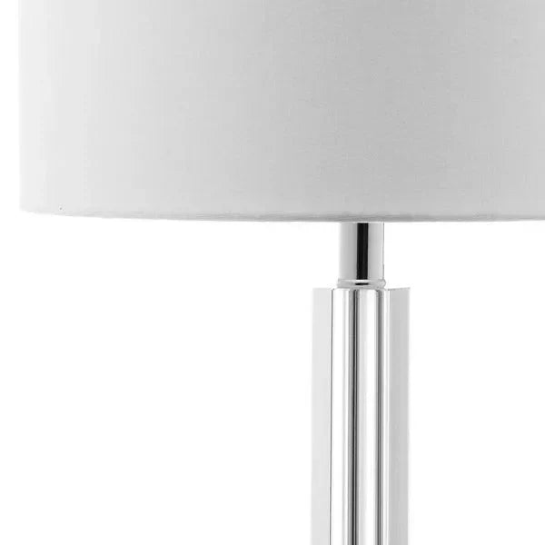 Tyrone Column Crystal Table Lamp in Cream (Set of 2) - The Mayfair Hall
