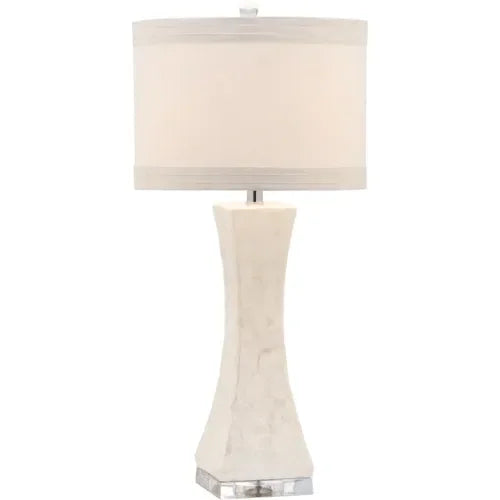 Shelley Shell Table Lamp in White (Set of 2) - The Mayfair Hall