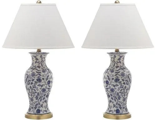 Safavieh Beijing Chinoiserie Floral Urn Table Lamp (Set of 2)