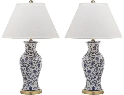 Safavieh Beijing Chinoiserie Floral Urn Table Lamp (Set of 2)